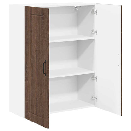 Keukenkast aan de muur met plank Bruin Eiken 80 x 31 x 100 cm