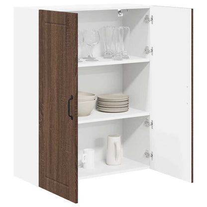 Keukenkast aan de muur met plank Bruin Eiken 80 x 31 x 100 cm