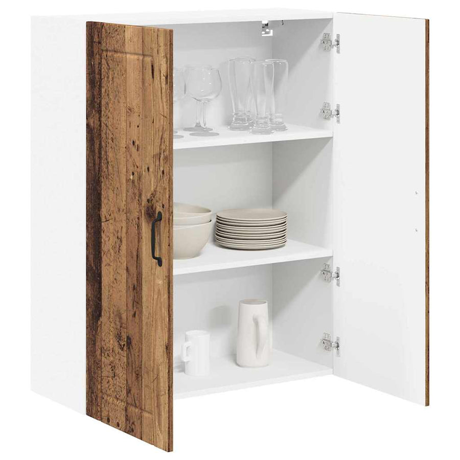 Keukenkast aan de muur Oud Hout 80 x 31 x 100 cm Bewerkt hout