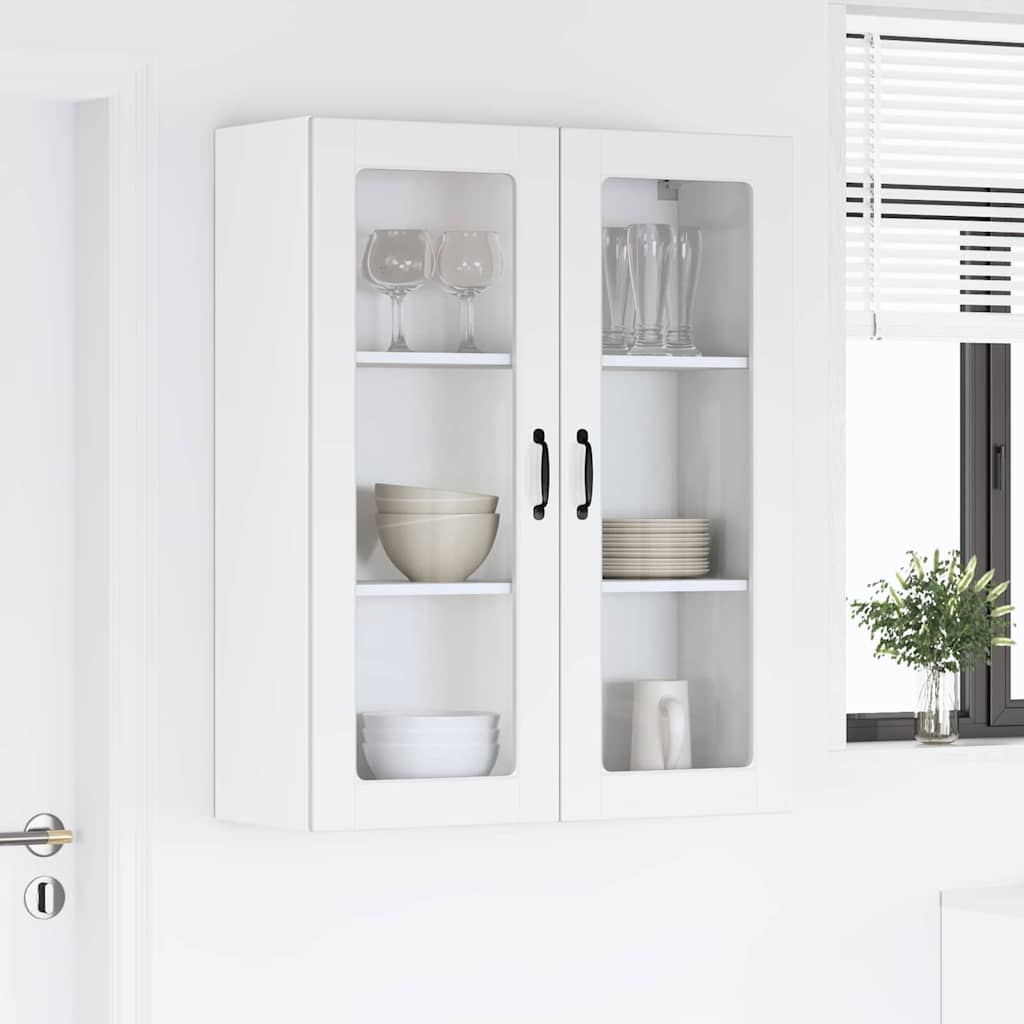 Keukenkast aan de muur Wit 80 x 31 x 100 cm Bewerkt hout