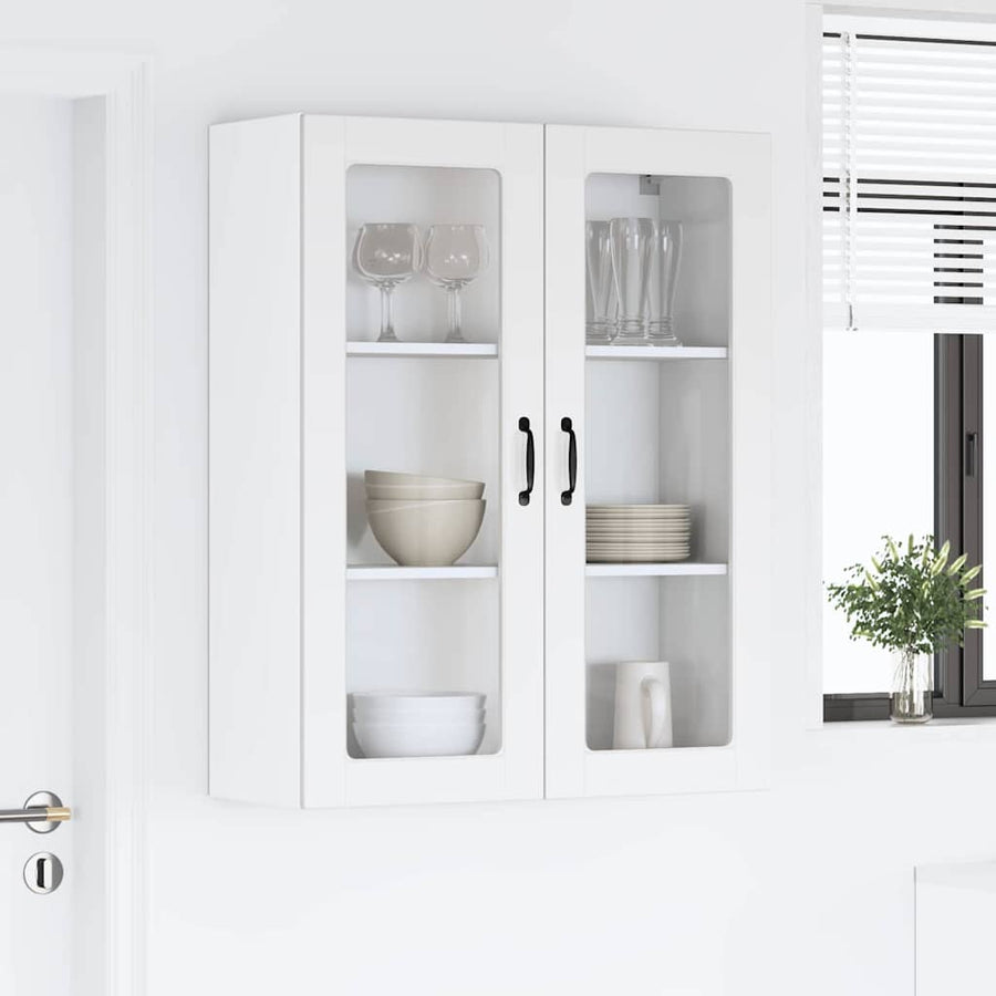 Keukenkast aan de muur Wit 80 x 31 x 100 cm Bewerkt hout