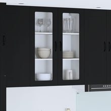 Keukenkast aan de muur Zwart 80 x 31 x 100 cm Bewerkt hout