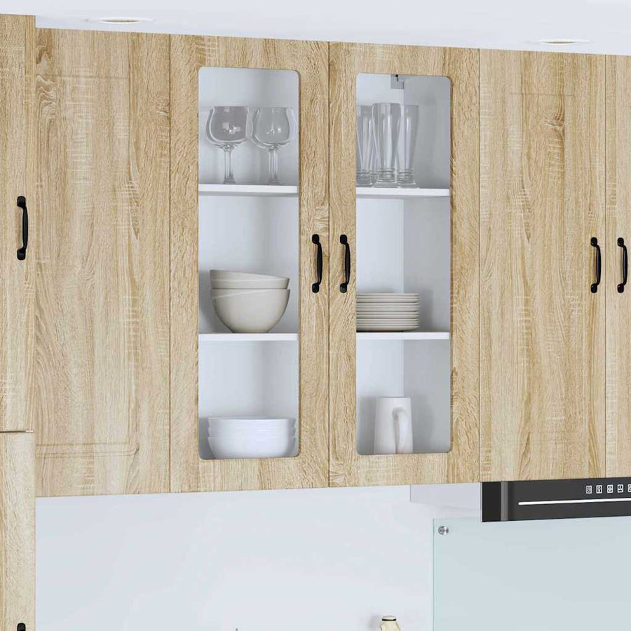 Keukenkast aan de muur met plank Sonoma Eiken 80 x 31 x 100 cm