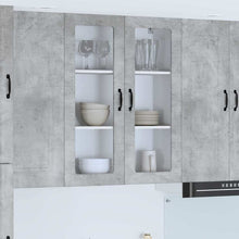 Keukenkast aan de muur met plank Beton Grijs 80 x 31 x 100 cm