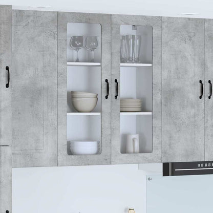 Keukenkast aan de muur met plank Beton Grijs 80 x 31 x 100 cm