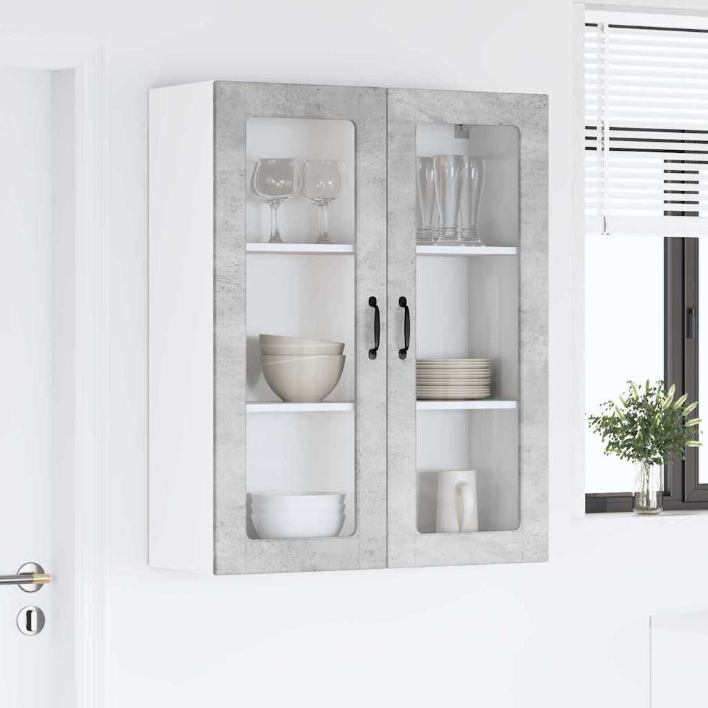 Keukenkast aan de muur met plank Beton Grijs 80 x 31 x 100 cm