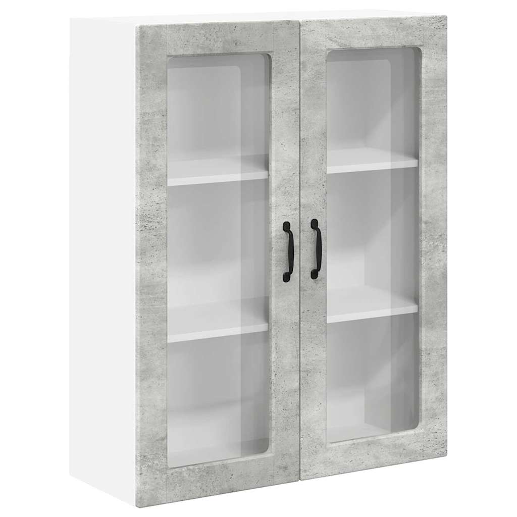 Keukenkast aan de muur met plank Beton Grijs 80 x 31 x 100 cm