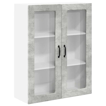 Keukenkast aan de muur met plank Beton Grijs 80 x 31 x 100 cm