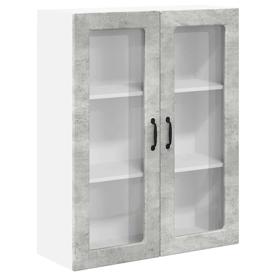 Keukenkast aan de muur met plank Beton Grijs 80 x 31 x 100 cm