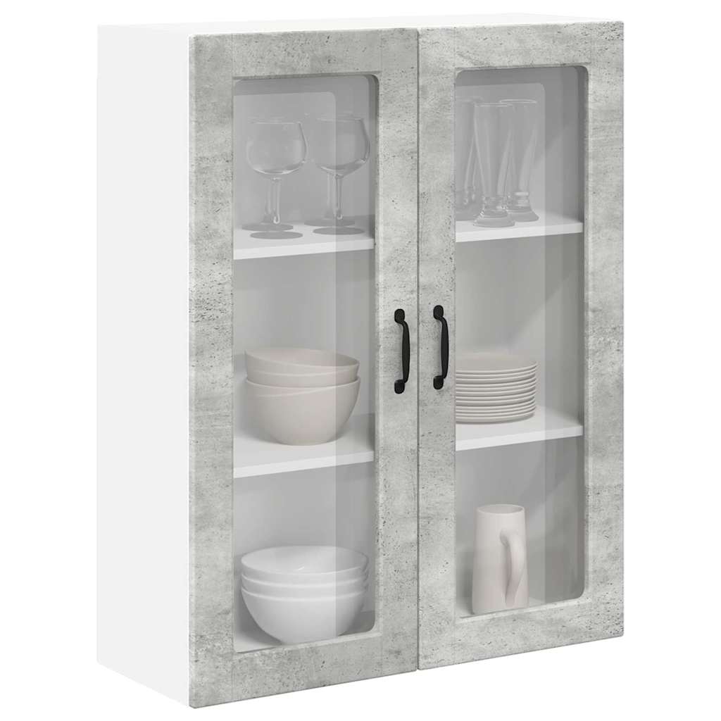 Keukenkast aan de muur met plank Beton Grijs 80 x 31 x 100 cm