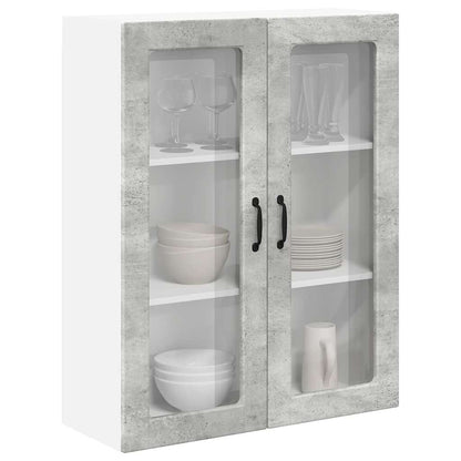 Keukenkast aan de muur met plank Beton Grijs 80 x 31 x 100 cm