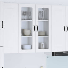 Keukenkast aan de muur met plank Hoogglans wit 80 x 31 x 100 cm