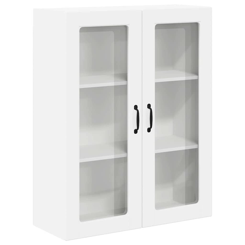 Keukenkast aan de muur met plank Hoogglans wit 80 x 31 x 100 cm