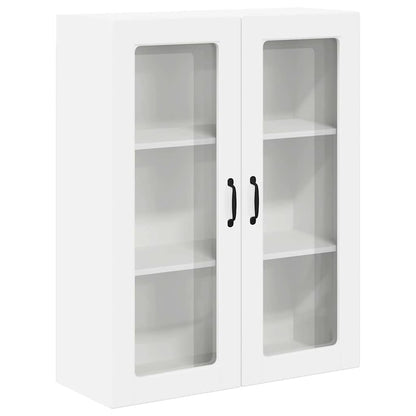 Keukenkast aan de muur met plank Hoogglans wit 80 x 31 x 100 cm