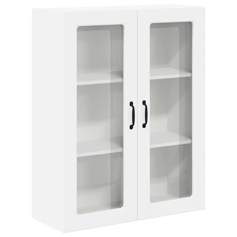 Keukenkast aan de muur met plank Hoogglans wit 80 x 31 x 100 cm