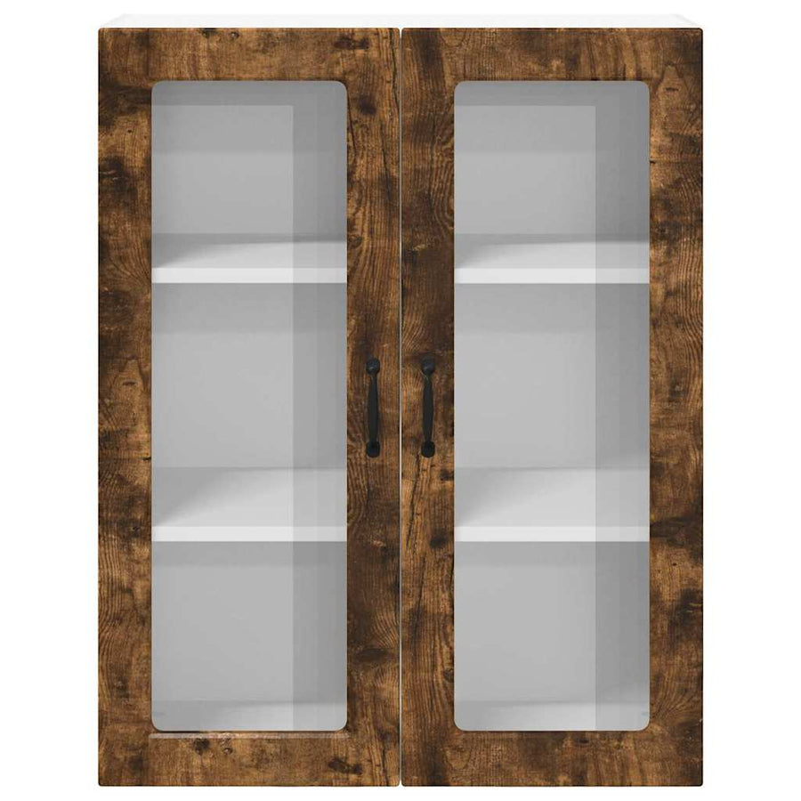 Keukenkast aan de muur met plank Gerookt eiken 80 x 31 x 100 cm