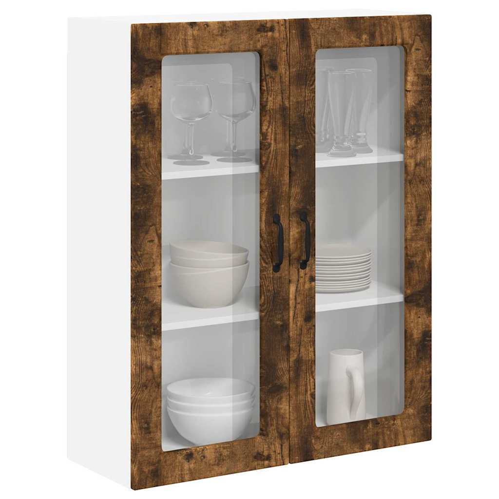 Keukenkast aan de muur met plank Gerookt eiken 80 x 31 x 100 cm