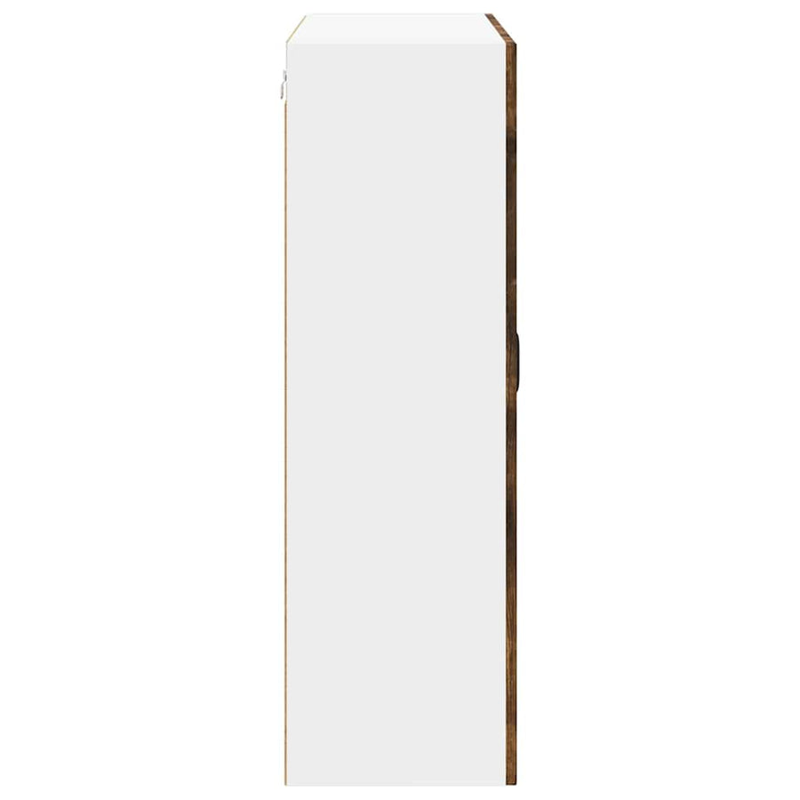 Keukenkast aan de muur met plank Gerookt eiken 80 x 31 x 100 cm