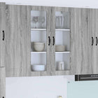 Keukenkast wand 80x31x100 cm grijs Sonoma bewerkt hout