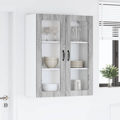 Keukenkast aan de muur met plank Grijs Sonoma 80 x 31 x 100 cm