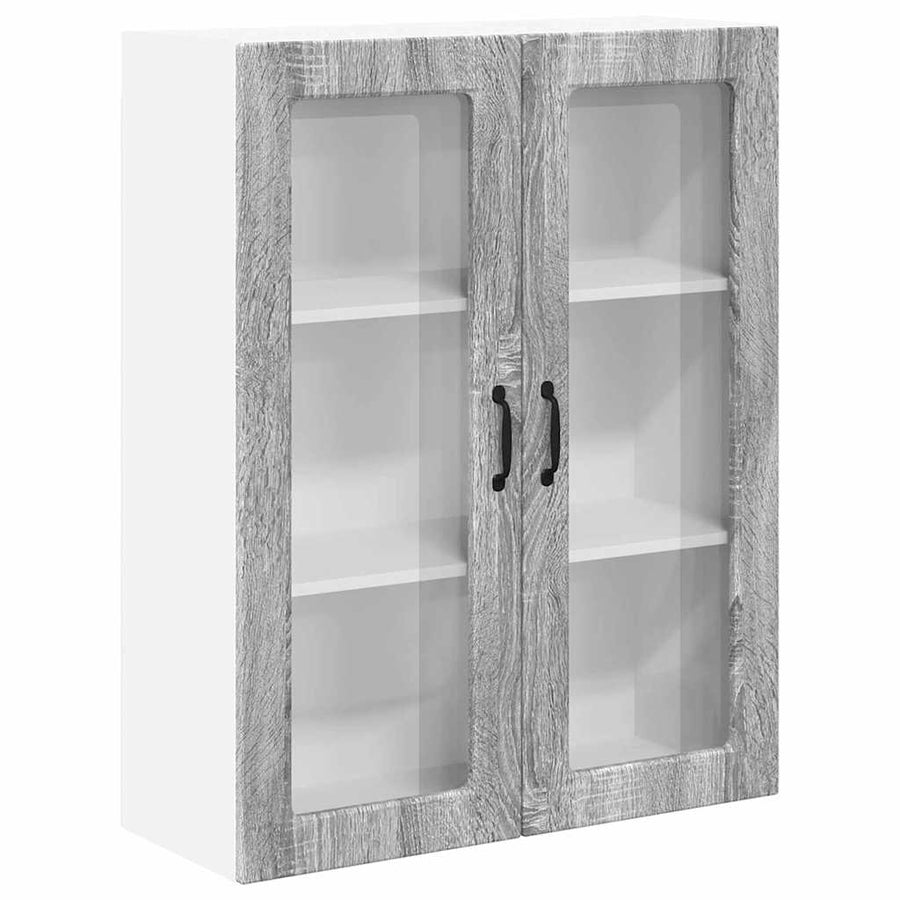 Keukenkast aan de muur met plank Grijs Sonoma 80 x 31 x 100 cm