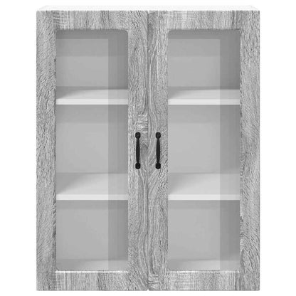 Keukenkast aan de muur met plank Grijs Sonoma 80 x 31 x 100 cm