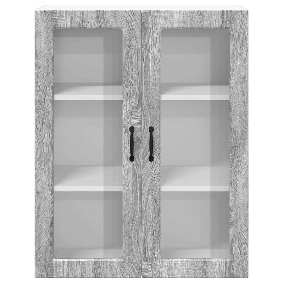Keukenkast aan de muur met plank Grijs Sonoma 80 x 31 x 100 cm