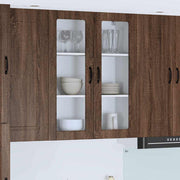 Keukenkast 80x31x100 cm bruin eiken