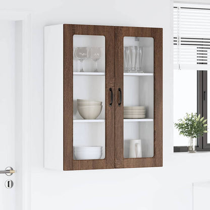 Keukenkast aan de muur met plank Bruin Eiken 80 x 31 x 100 cm