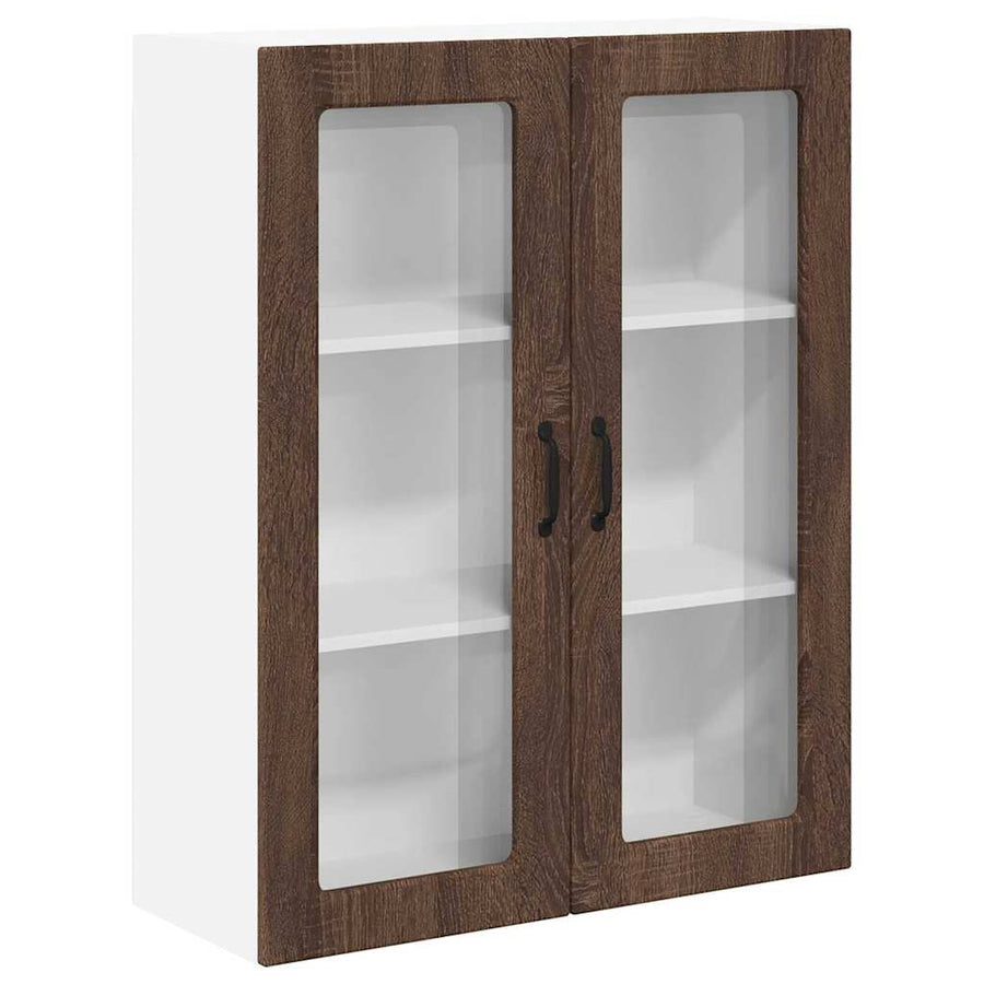 Keukenkast aan de muur met plank Bruin Eiken 80 x 31 x 100 cm