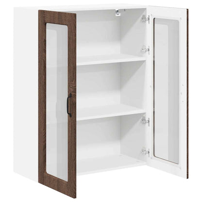 Keukenkast aan de muur met plank Bruin Eiken 80 x 31 x 100 cm