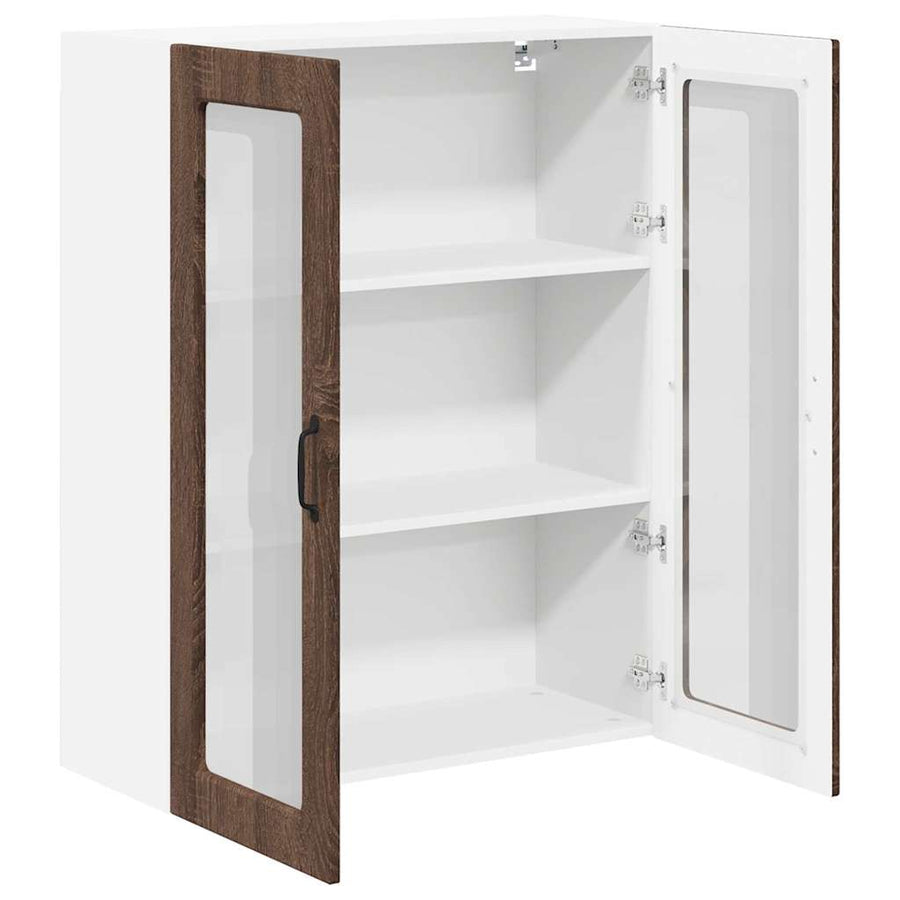 Keukenkast aan de muur met plank Bruin Eiken 80 x 31 x 100 cm