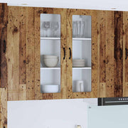 Keukenkast 80x31x100 cm bewerkt hout oud hout