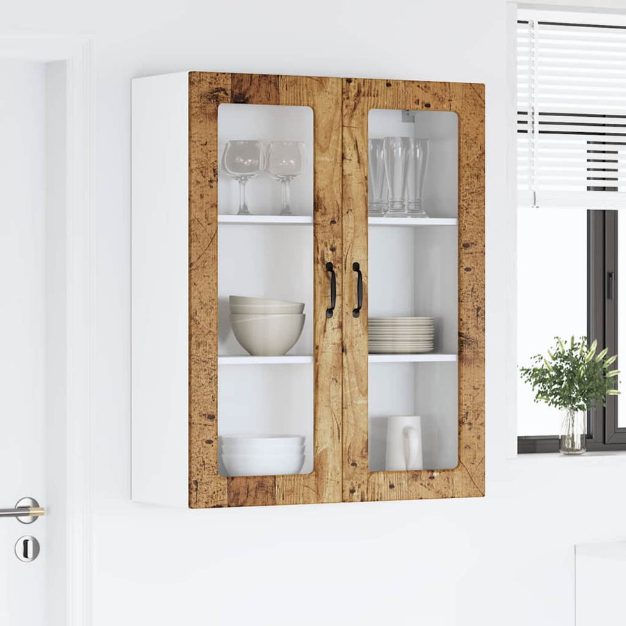 Keukenkast aan de muur Oud Hout 80 x 31 x 100 cm Bewerkt hout