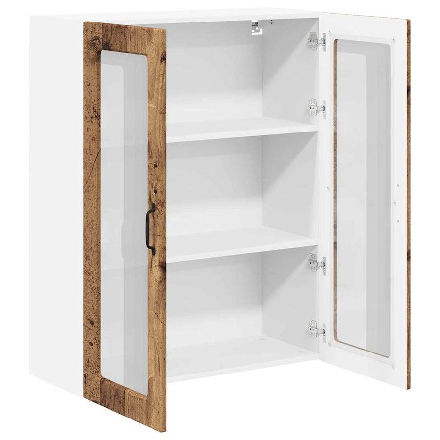 Keukenkast aan de muur Oud Hout 80 x 31 x 100 cm Bewerkt hout