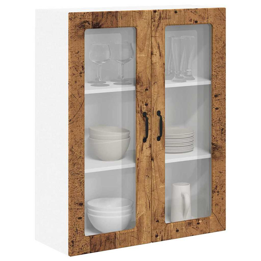 Keukenkast aan de muur Oud Hout 80 x 31 x 100 cm Bewerkt hout