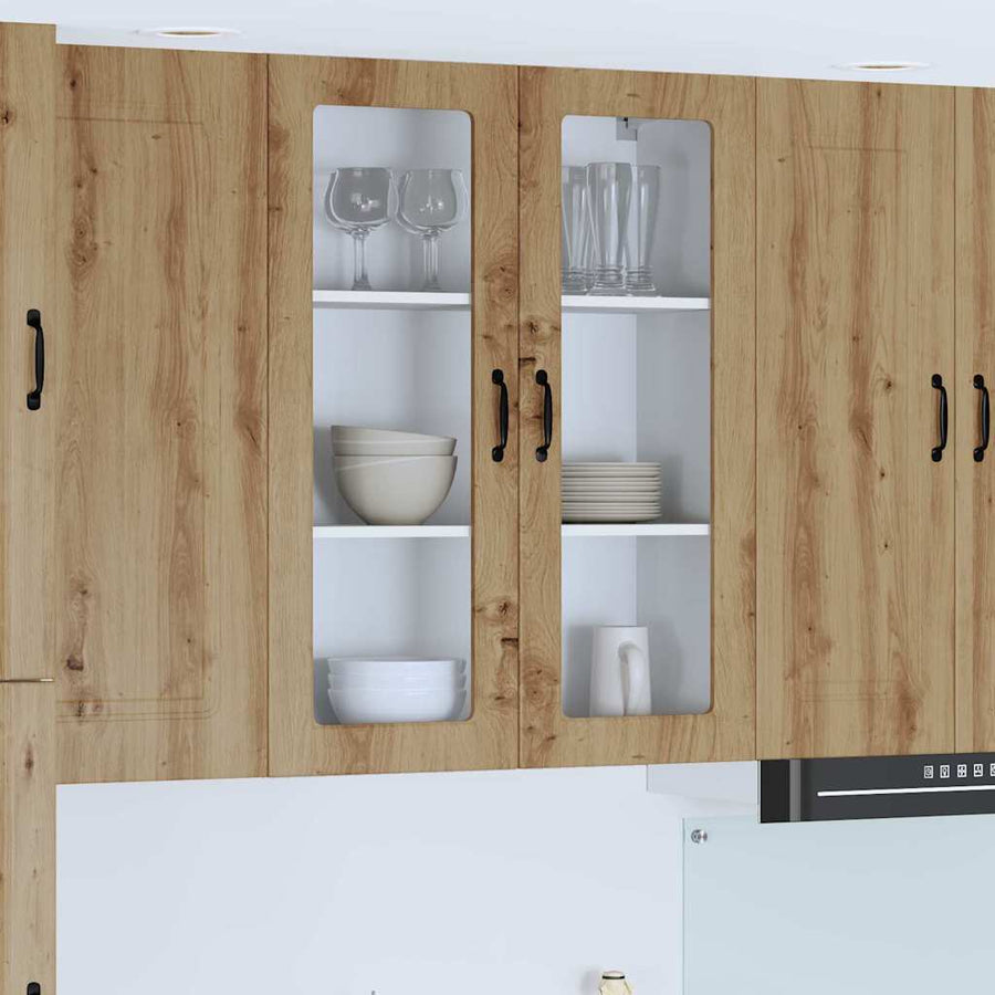 Keukenkast aan de muur met plank Artisan Eiken 80 x 31 x 100 cm