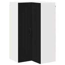 Keukenkast aan de muur Zwart 57 x 57 x 100 cm Bewerkt hout