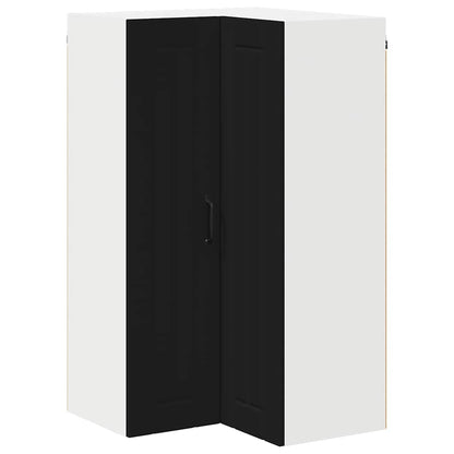 Keukenkast aan de muur Zwart 57 x 57 x 100 cm Bewerkt hout
