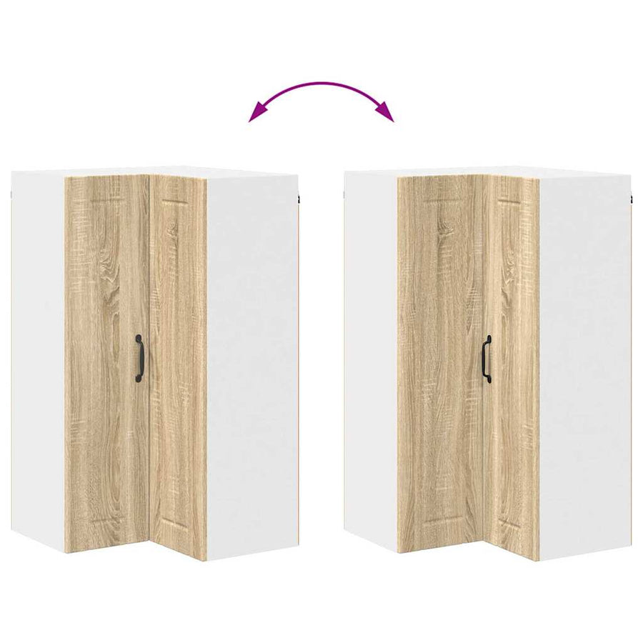 Keukenkast aan de muur met plank Sonoma Eiken 57 x 57 x 100 cm
