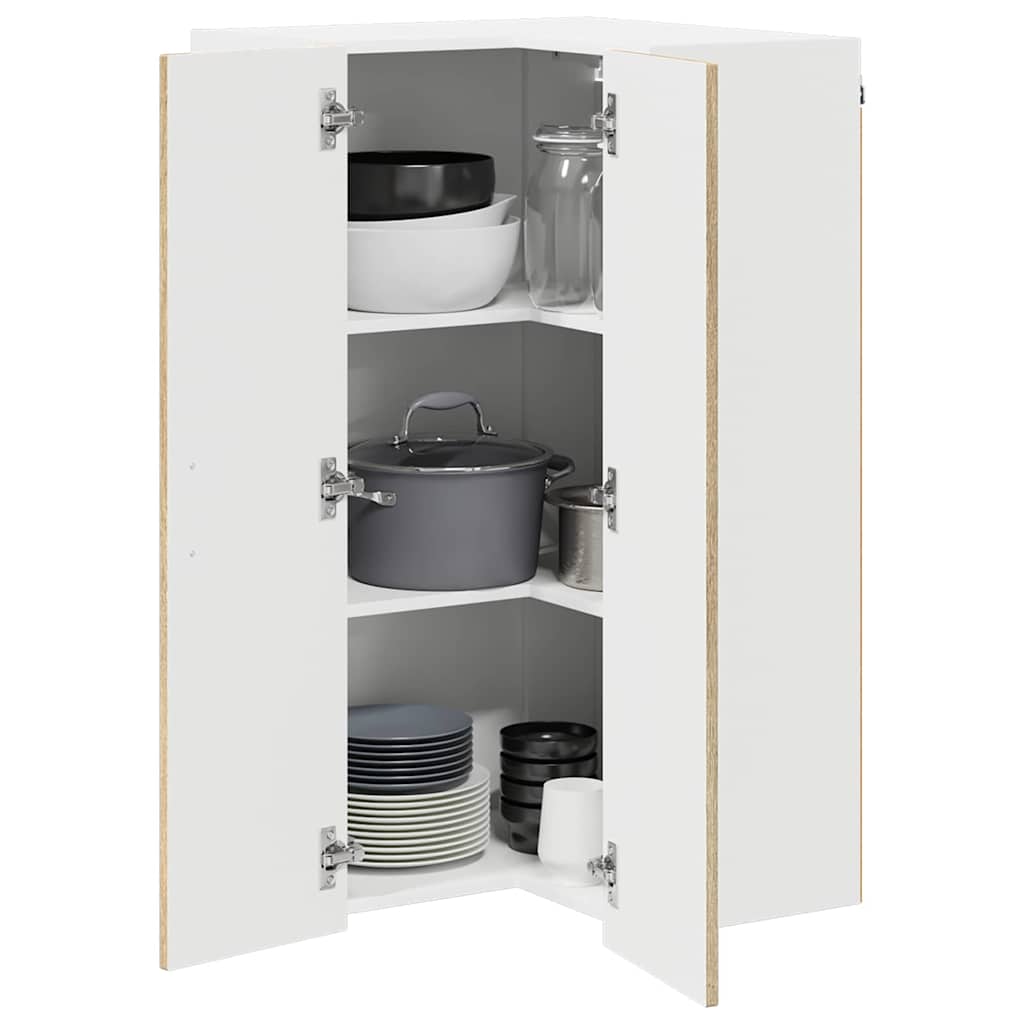 Keukenkast aan de muur met plank Sonoma Eiken 57 x 57 x 100 cm