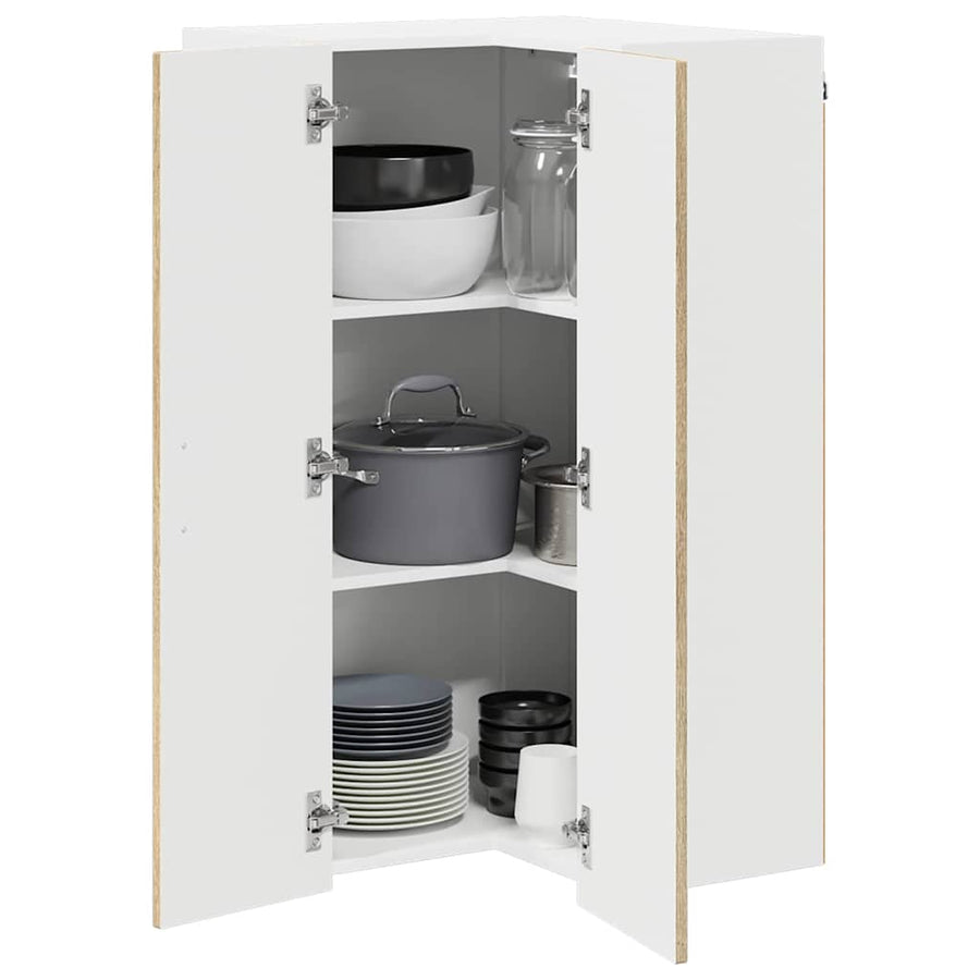 Keukenkast aan de muur met plank Sonoma Eiken 57 x 57 x 100 cm