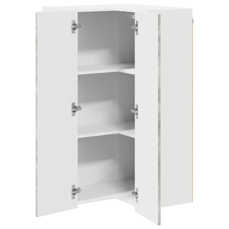 Keukenkast aan de muur met plank Beton Grijs 57 x 57 x 100 cm