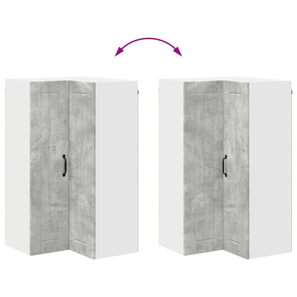 Keukenkast aan de muur met plank Beton Grijs 57 x 57 x 100 cm