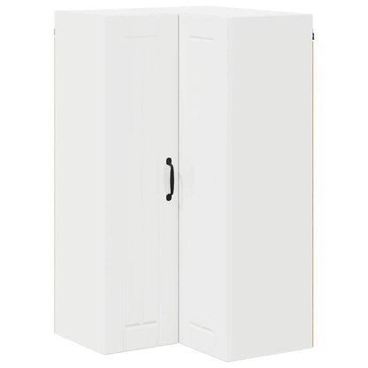 Keukenkast aan de muur met plank Hoogglans wit 57 x 57 x 100 cm