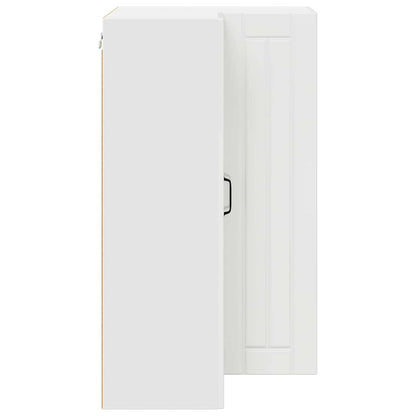 Keukenkast aan de muur met plank Hoogglans wit 57 x 57 x 100 cm