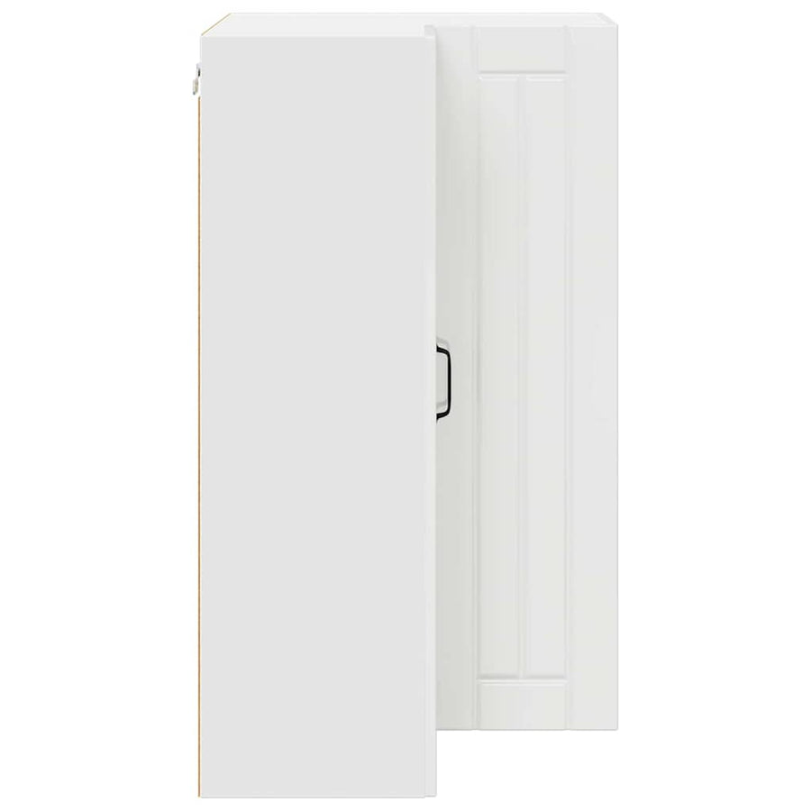 Keukenkast aan de muur met plank Hoogglans wit 57 x 57 x 100 cm