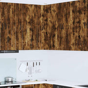 Keukenkast 57x57x100 cm bewerkt hout gerookt eiken