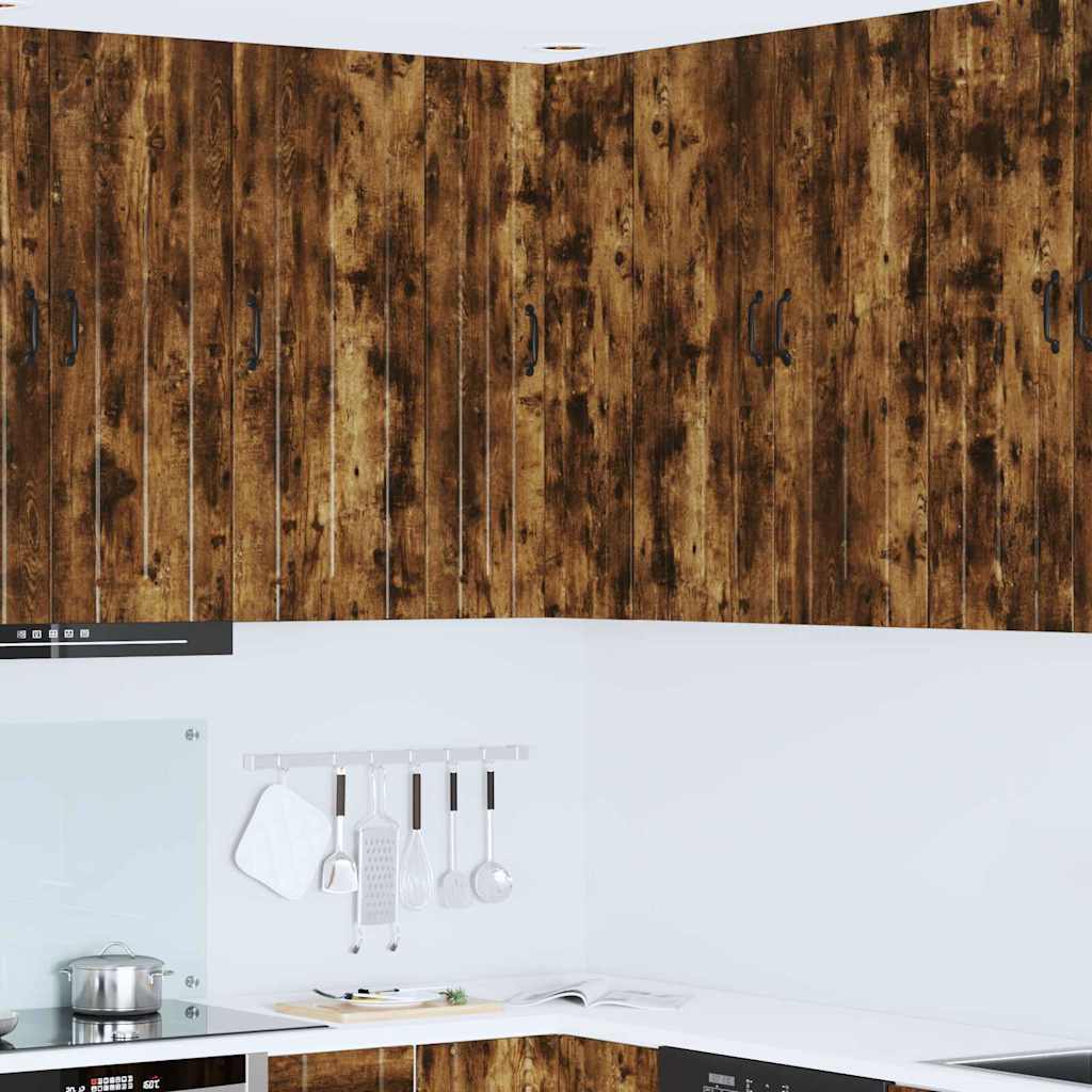 Keukenkast aan de muur met plank Gerookt eiken 57 x 57 x 100 cm