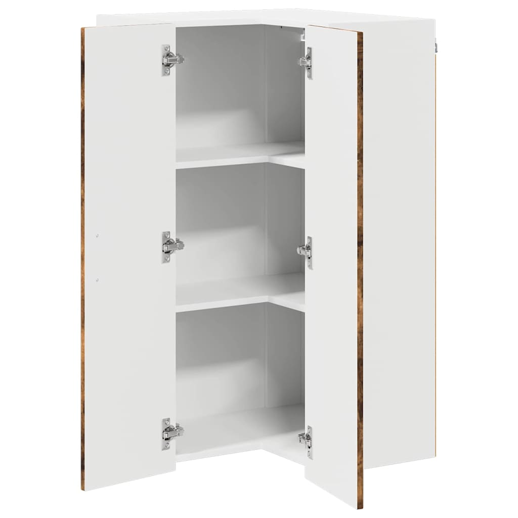 Keukenkast aan de muur met plank Gerookt eiken 57 x 57 x 100 cm